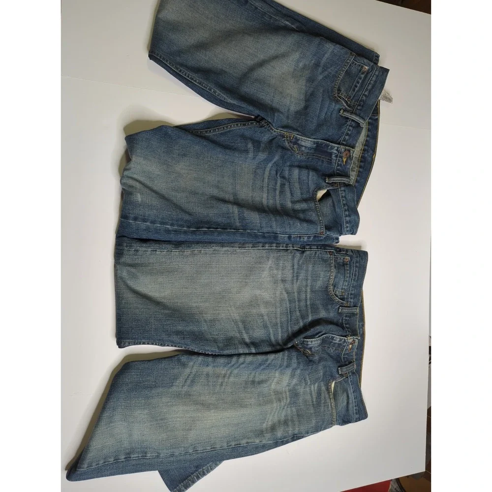 Lot of 2 Levis 514 Straight Leg Mens Jeans 34x34 Denim Medium Wash Fade Bundle